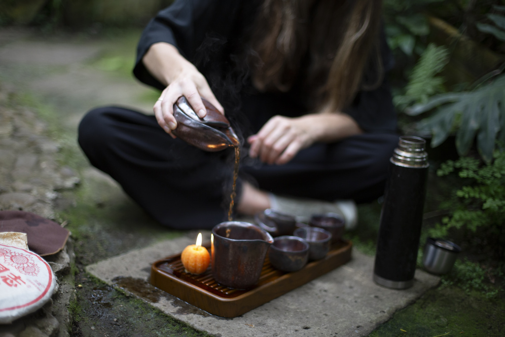 Traditional Chinese Gongfu Cha tea ceremony